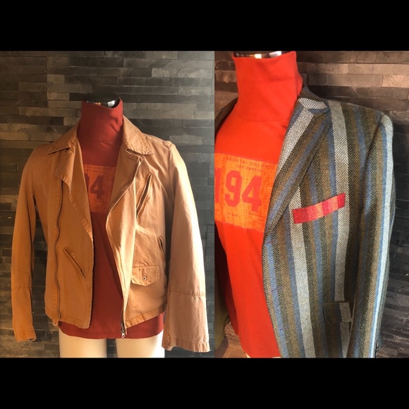 Burnt Orange Turtle Neck Colombian plate Med sweater - Picture 7 of 10